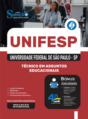 Apostila UNIFESP 2025 - Técnico em Assuntos Educacionais - Imagem 3