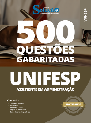 Caderno de Questões UNIFESP - Assistente em Administração - 500 Questões Gabaritadas - Imagem 2