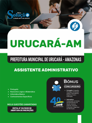 Apostila Prefeitura de Urucará - AM 2025 - Assistente Administrativo - Imagem 3