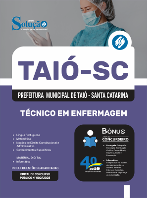Apostila Prefeitura de Taió - SC em PDF - Técnico em Enfermagem - Imagem 1