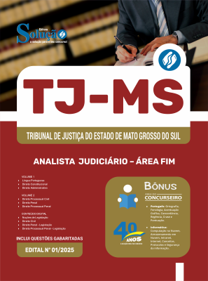 Apostila TJ-MS 2025 - Analista  Judiciário - Área Fim - Imagem 3