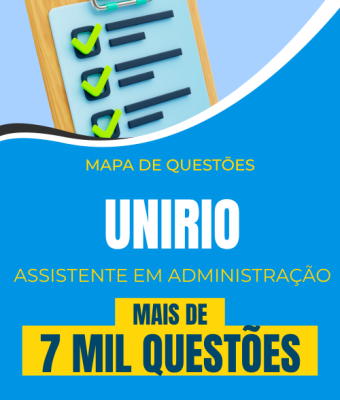Mapa de Questões Online - UniRio - Assistente em Administração - 7 Mil Questões - Imagem 1