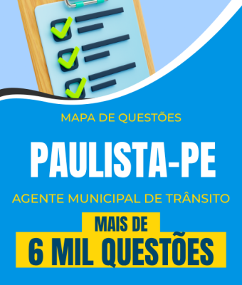 Mapa de Questões Online - Pref. Paulista-PE - Agente Municipal de Trânsito - 6 Mil Questões - Imagem 1