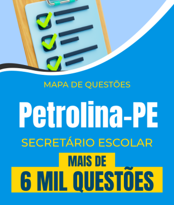 Mapa de Questões Online - Pref. Petrolina-PE - Secretário Escolar - 6 Mil Questões - Imagem 1