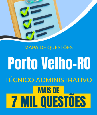 Mapa de Questões Online - Câm. Porto Velho-RO - Técnico Administrativo - 7 Mil Questões - Imagem 1