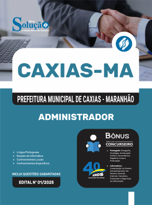 Apostila Prefeitura de Caxias - MA 2025 - Administrador - Imagem 3