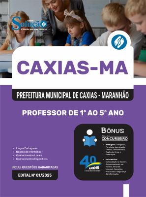Apostila Prefeitura de Caxias - MA 2025 - Professor de 1º ao 5º Ano - Imagem 3