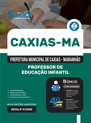 Apostila Prefeitura de Caxias em PDF - MA 2026 - Professor de Educação Infantil - Imagem 1