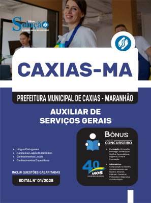 Apostila Prefeitura de Caxias - MA 2025 - Auxiliar de Serviços Gerais - Imagem 3