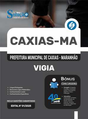 Apostila Prefeitura de Caxias - MA em PDF 2025 - Vigia - Imagem 1
