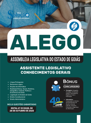 Apostila ALEGO 2025 - Assistente Legislativo - Conhecimentos Gerais - Imagem 3