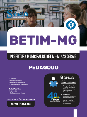 Apostila Prefeitura de Betim - MG 2025 - Pedagogo - Imagem 3