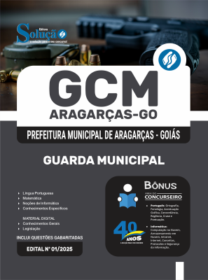 Apostila Prefeitura de Aragarças-GO 2025 - Guarda Civil Municipal - Imagem 3