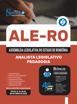 Apostila ALE-RO 2026 em PDF - Analista Legislativo - Pedagogia - Imagem 1