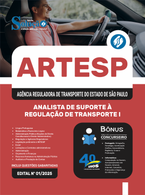 Apostila ARTESP 2025 - Analista de Suporte à Regulação de Transporte I - Imagem 3
