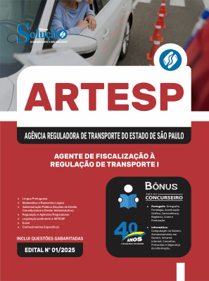 Apostila ARTESP 2025 - Agente de Fiscalização à Regulação de Transporte I - Imagem 3