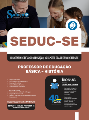 Apostila SEDUC-SE 2025 - Professor de Educação Básica – História - Imagem 3