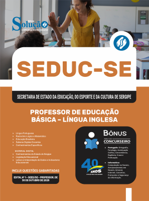 Apostila SEDUC-SE em PDF 2026 - Professor de Educação Básica – Língua Inglesa - Imagem 1
