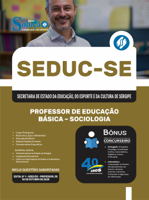 Apostila SEDUC-SE 2025 - Professor de Educação Básica – Sociologia - Imagem 3