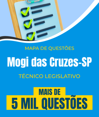 Mapa de Questões Online - Câm. Mogi das Cruzes-SP - Técnico Legislativo - 5 Mil Questões - Imagem 1