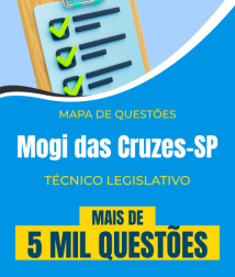Mapa de Questões Online - Câm. Mogi das Cruzes-SP - Técnico Legislativo - 5 Mil Questões