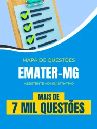 Mapa de Questões Online - Emater-MG - Assistente Administrativo - 7 Mil Questões