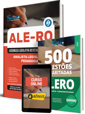 Combo ALE-RO 2025 - Analista Legislativo - Pedagogia - Imagem 1