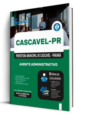 Apostila Prefeitura de Cascavel - PR 2025 - Agente Administrativo - Imagem 1