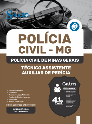 Apostila PC MG 2026 - Técnico Assistente - Auxiliar de Perícia - Imagem 3