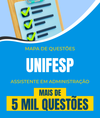 Mapa de Questões Online - Unifesp - Assistente em Administração - 5 Mil Questões - Imagem 1