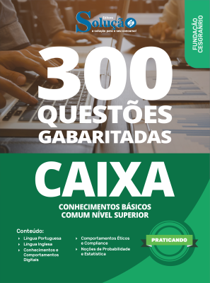 Caderno de Questões Caixa 2025 - Conhecimentos Básicos - Comum Nível Superior - 500 Questões Gabaritadas - Imagem 2