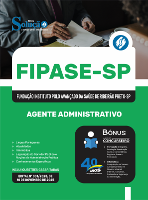 Apostila FIPASE 2025 - Agente Administrativo - Imagem 3