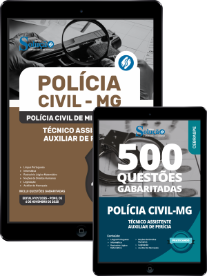 Combo PC-MG 2025 - Técnico Assistente - Auxiliar de Perícia - Imagem 1