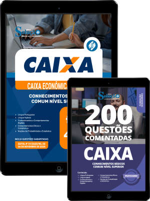 Combo CAIXA 2025 - Conhecimentos Básicos - Comum Nível Superior (Apostila + Questões Comentadas) - Imagem 1