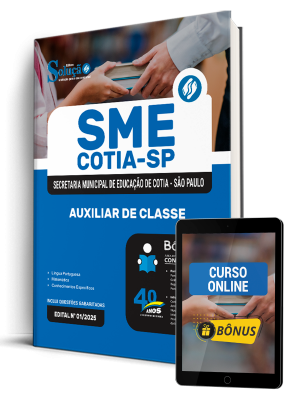 Apostila Prefeitura de Cotia - SP 2026 - Auxiliar de Classe - Imagem 1