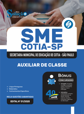 Apostila Prefeitura de Cotia - SP 2026 - Auxiliar de Classe - Imagem 3