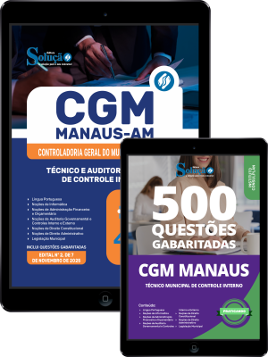 Combo CGM Manaus-AM 2025 - Técnico Municipal de Controle Interno - Imagem 1