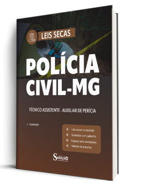 Leis Secas PC-MG - Técnico Assistente - Auxiliar de Perícia - Imagem 1