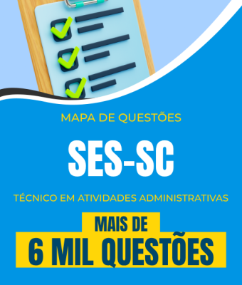 Mapa de Questões Online - SES-SC - Técnico em atividades administrativas - 6 Mil Questões - Imagem 1