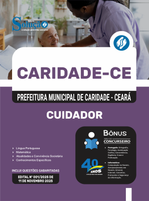 Apostila Prefeitura de Caridade-CE 2025 - Cuidador - Imagem 3