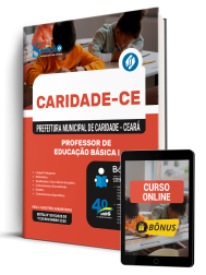 Capa Apostila Prefeitura de Caridade-CE 2025 - Professor de Educação Básica I