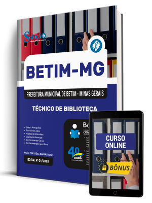 Apostila Prefeitura de Betim - MG 2025 - Técnico de Biblioteca - Imagem 2