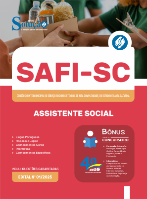 Apostila SAFI-SC 2025 - Assistente Social - Imagem 3