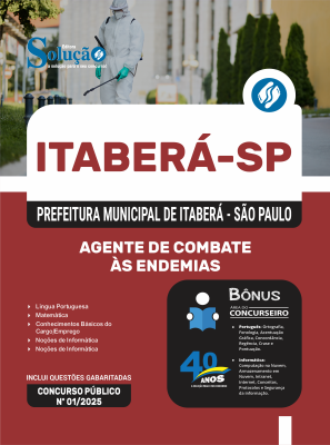 Apostila Prefeitura de Itaberá - SP 2025 - Agente de Combate a Endemias (ACE) - Imagem 3