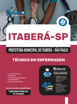 Apostila Prefeitura de Itaberá - SP em PDF 2026 - Técnico em Enfermagem - Imagem 1
