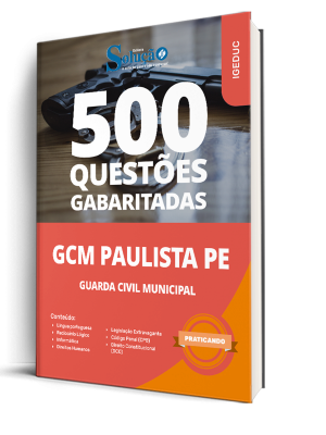 Caderno de Questões Prefeitura de Paulista - PE - Guarda Civil Municipal - 500 Questões Gabaritadas - Imagem 1