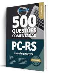 Capa Caderno de Questões PC-RS - Escrivão e Inspetor - 500 Questões Gabaritadas