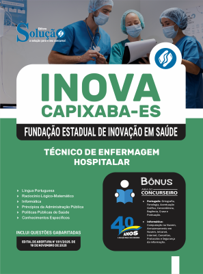 Apostila INOVA Capixaba em PDF 2026 - Técnico de Enfermagem - Hospitalar - Imagem 1