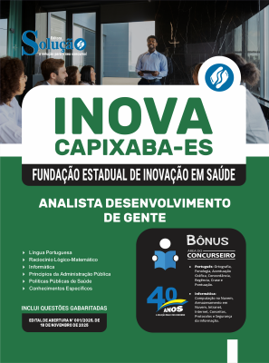 Apostila INOVA Capixaba 2025 - Analista Desenvolvimento de Gente - Imagem 3