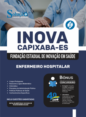 Apostila INOVA Capixaba em PDF 2026 - Enfermeiro Hospitalar - Imagem 1